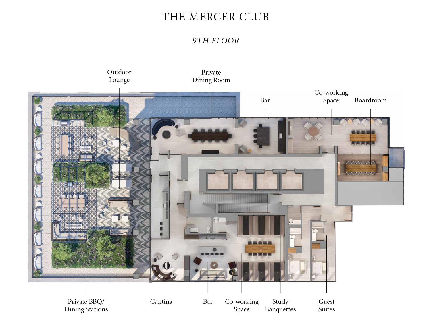 The Mercer Club - 9th Floor